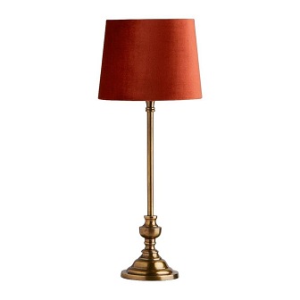 zdjęcie Lampa stołowa Alexandra mosiądz aksamitny abażur